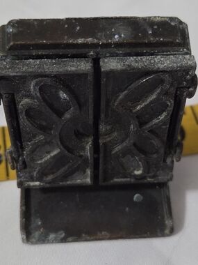 Vintage rare Alloy bronze pencil sharpener vanity mirror mini furniture Hong kon